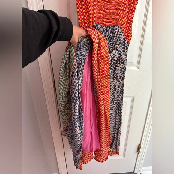 Maeve Anthropologie Women’s 6 Vivienne Maxi Midi Colorful Dress Sleeveless Boho - Picture 7 of 14
